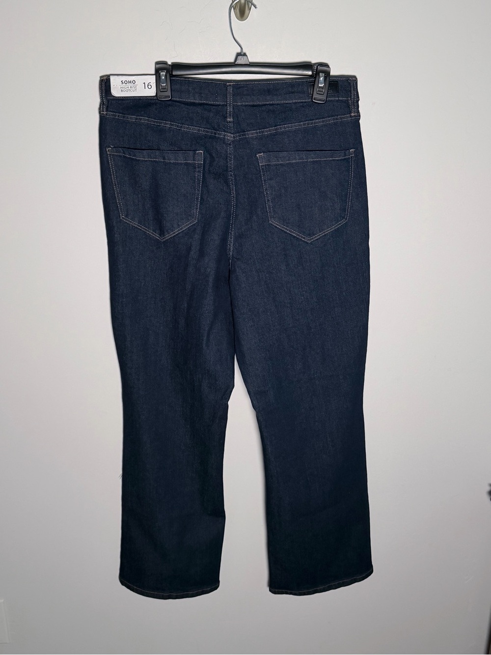 Nicole Miller Women’s Boot Cut Jeans in Dark Indigo - Picture 7 of 13